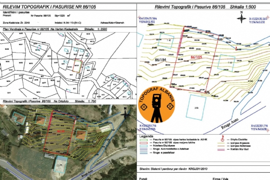 Gen plan per regjistrimin e oborreve ne perdorim, Gen plan per regjistrimin e trojeve ne perdorim me topograf